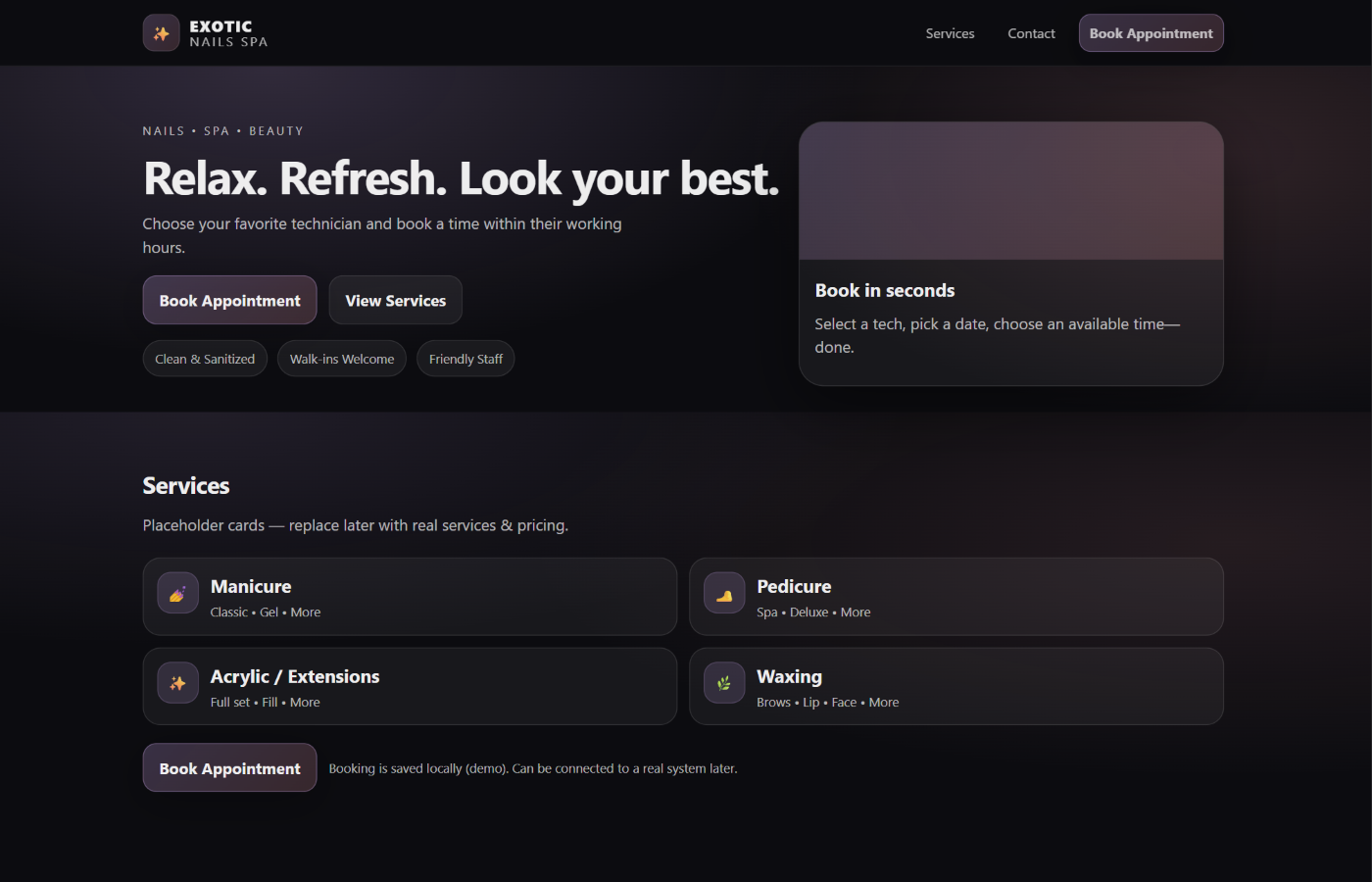 Website example 2 preview